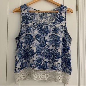 Garage Open-Back Paisley Top